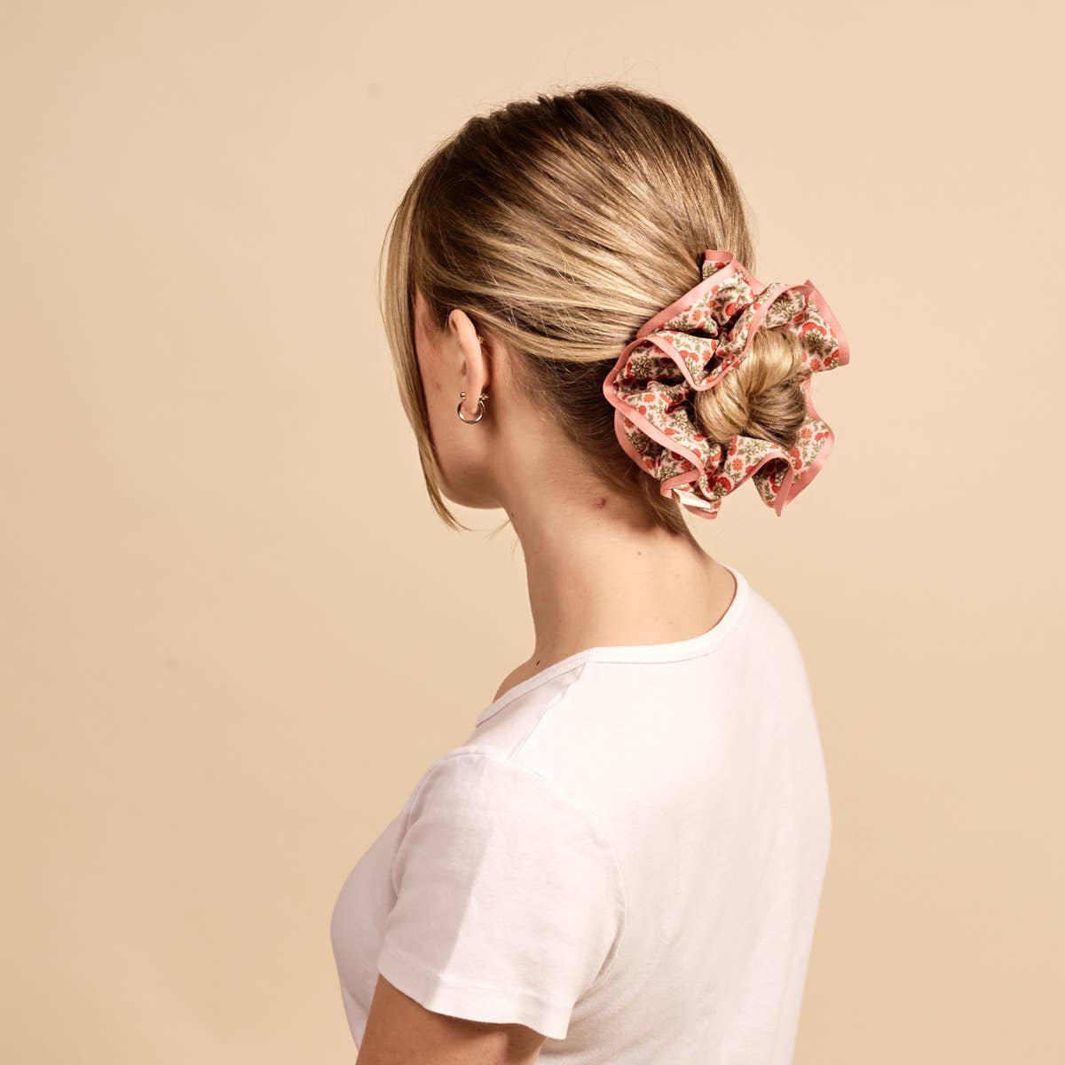 Ruffle Up Scrunchie - Everbloom Dusty Rose