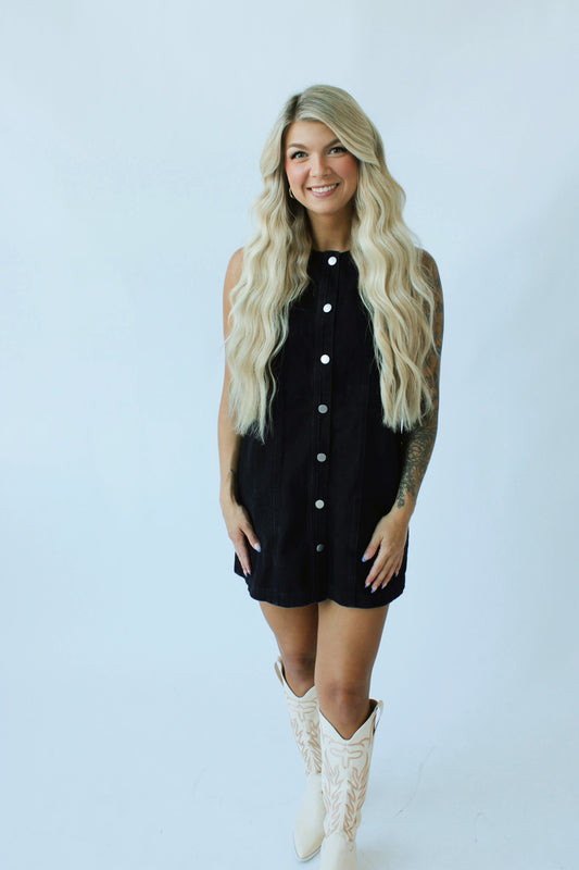 Midnight Oversized Denim Dress 🖤