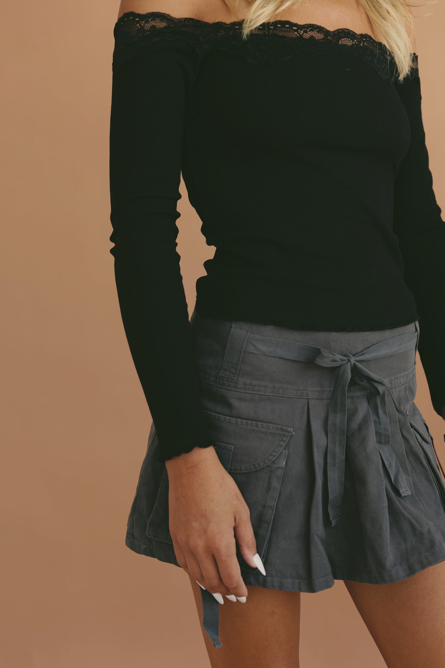 Bad Habit Cargo Skort 🩶
