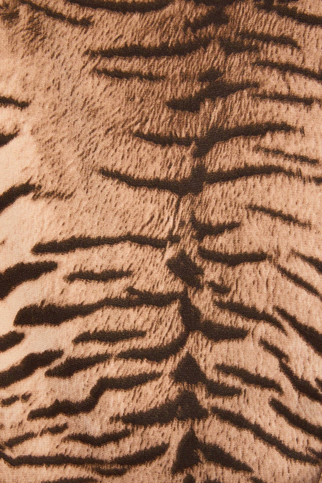 Taupe Tiger Lace Trim Shorts