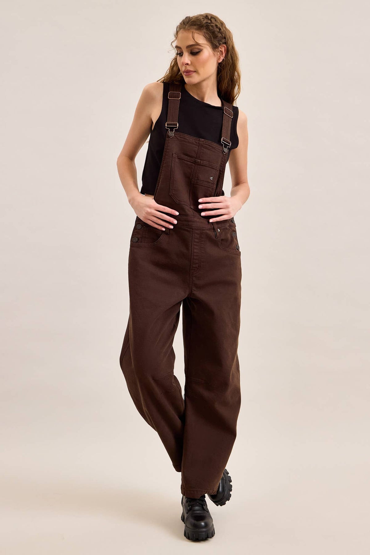 Espresso Barrel Overalls