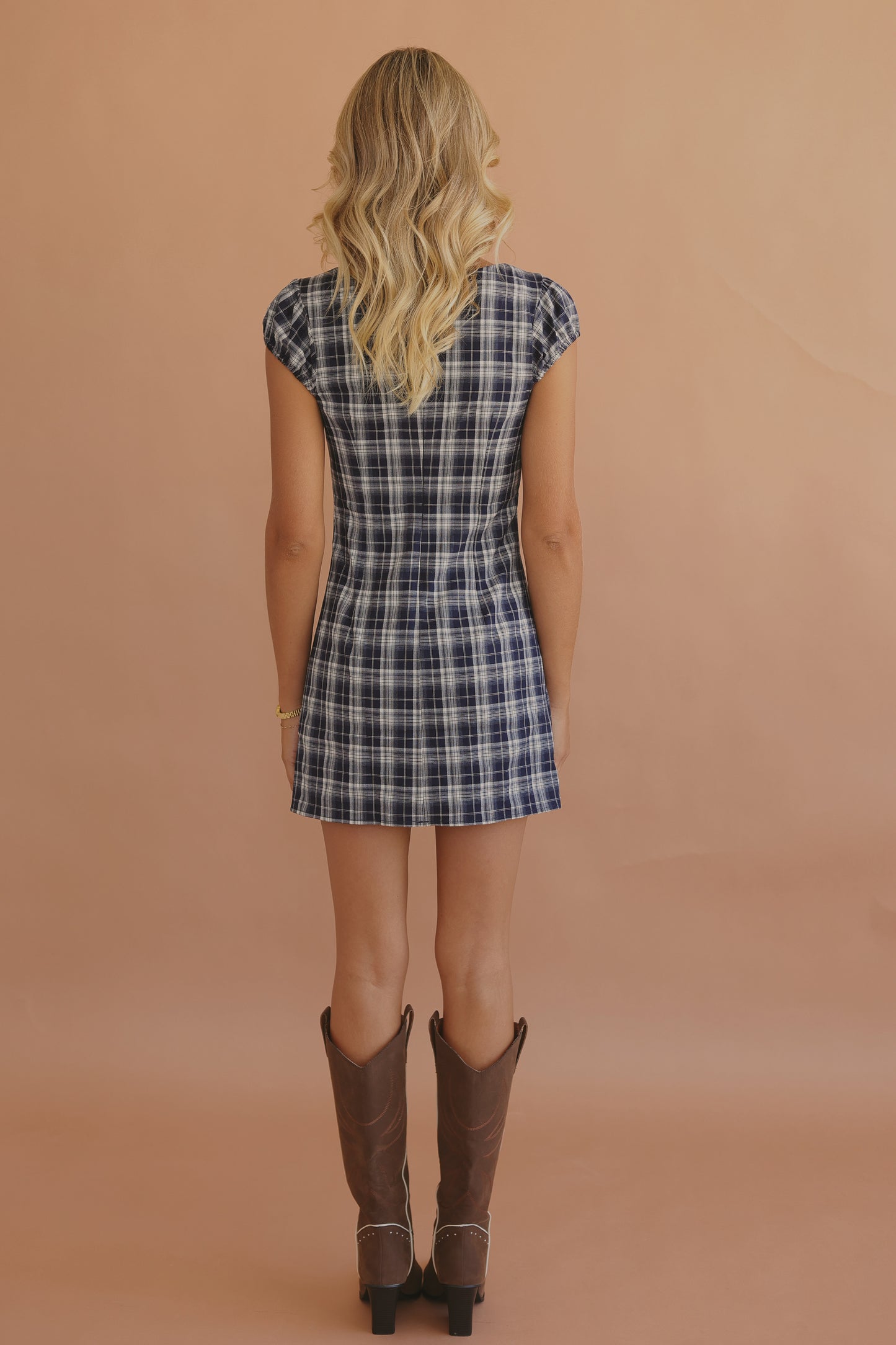 The Sutton Plaid Mini Dress