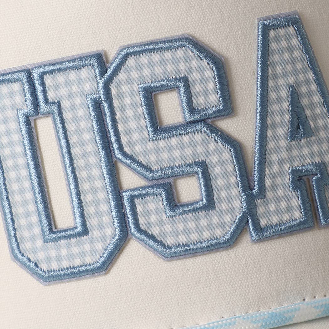 USA Gingham Rope Trucker Hat 🇺🇸