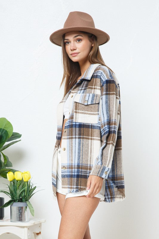 Plaid Shirt Jacket