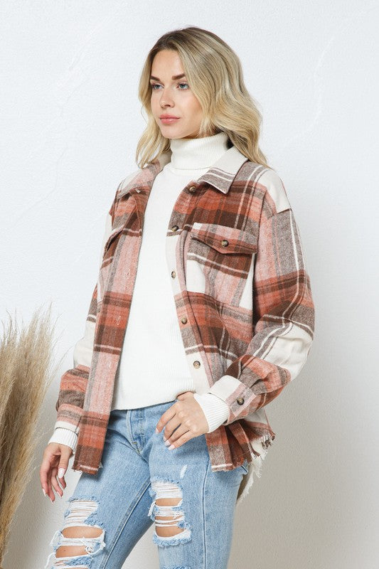 Plaid Shirt Jacket