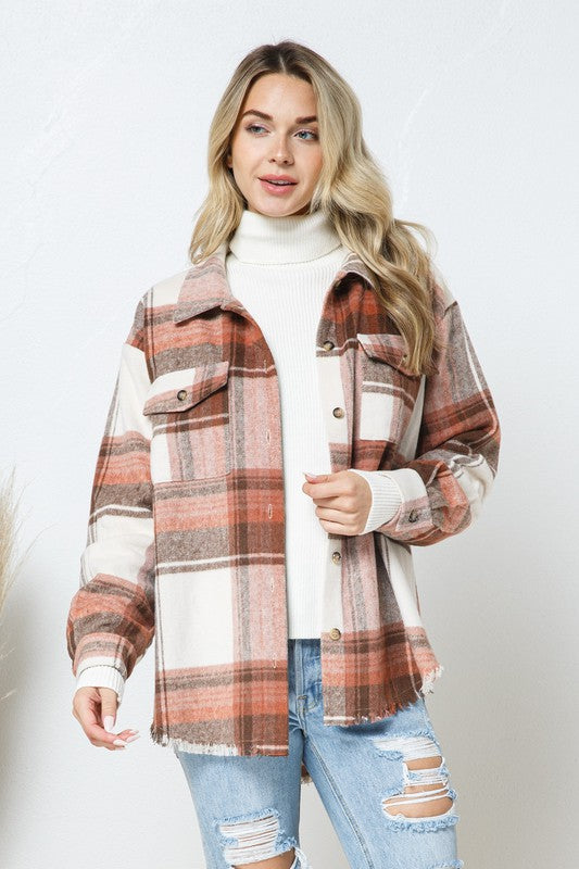 Plaid Shirt Jacket