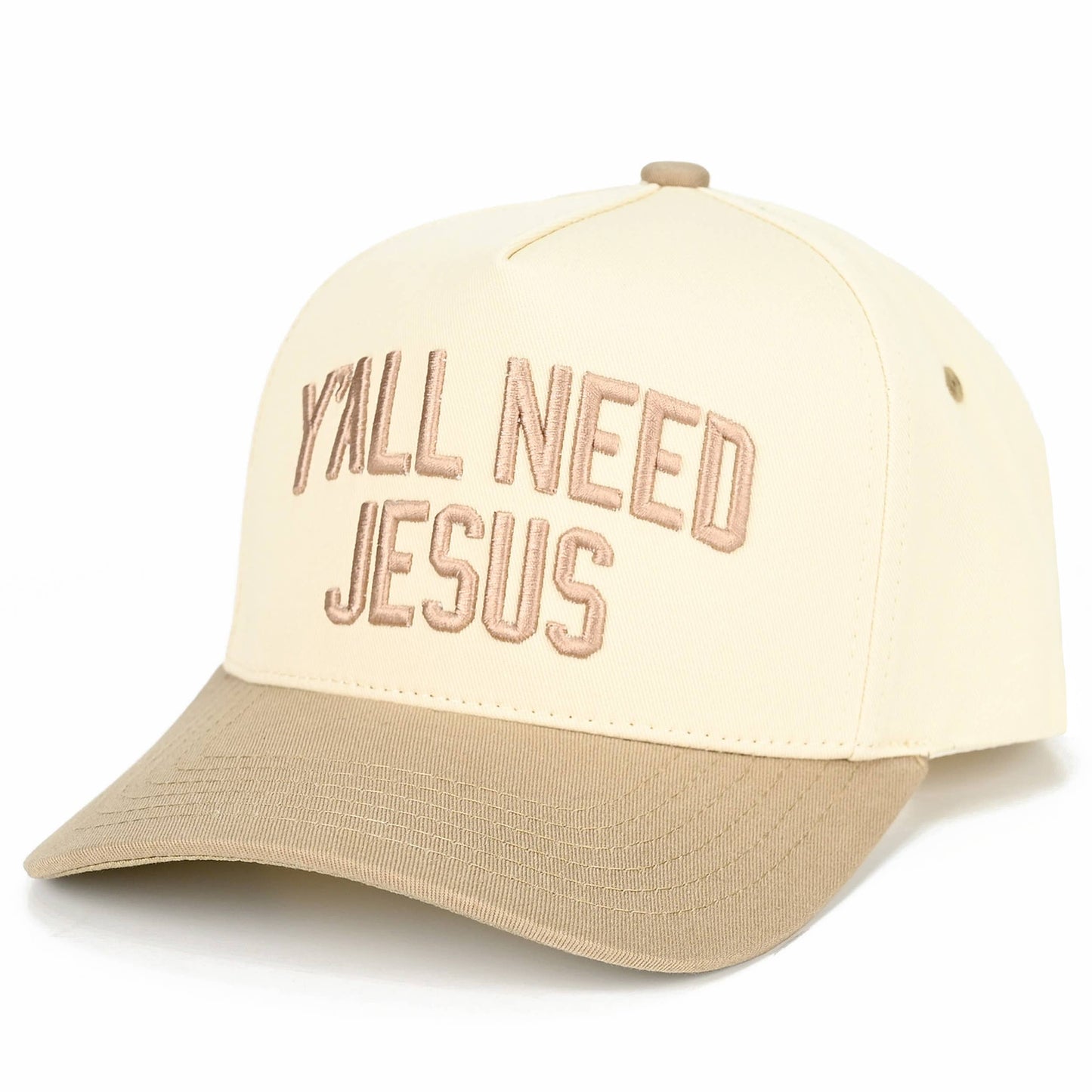 Y'ALL NEED JESUS Two Tone Trucker Hat