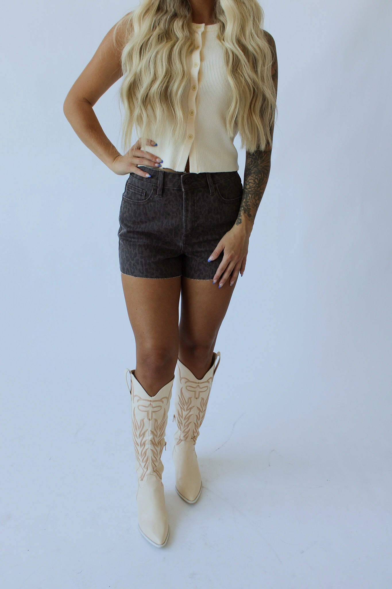 Coming Soon! The Logan Brown Cheetah High Rise Shorts