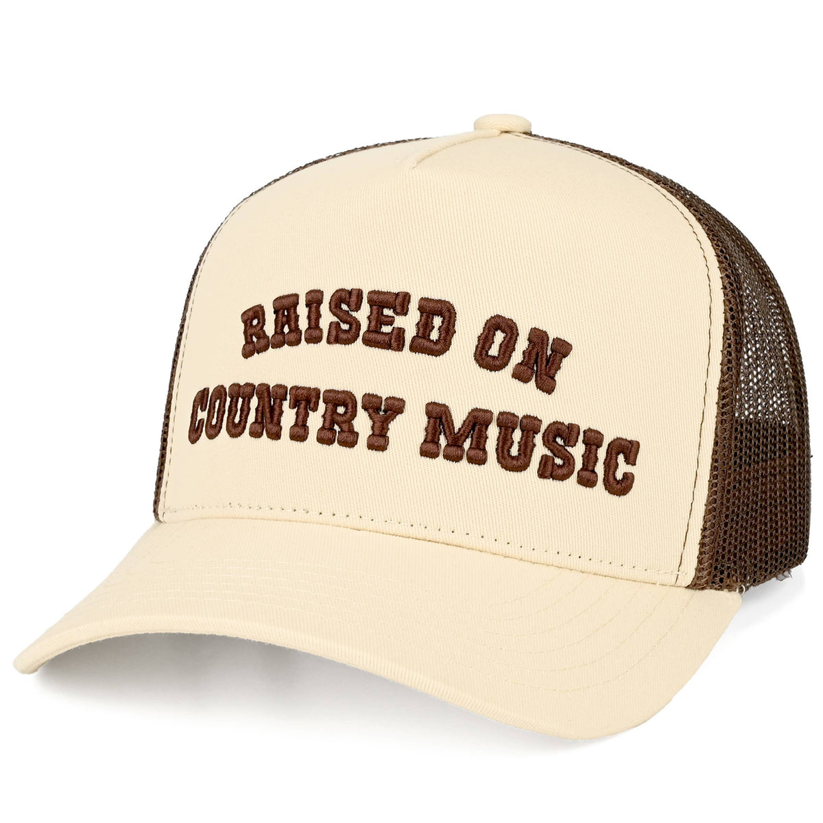 Raised on country Two Tone Trucker Hat