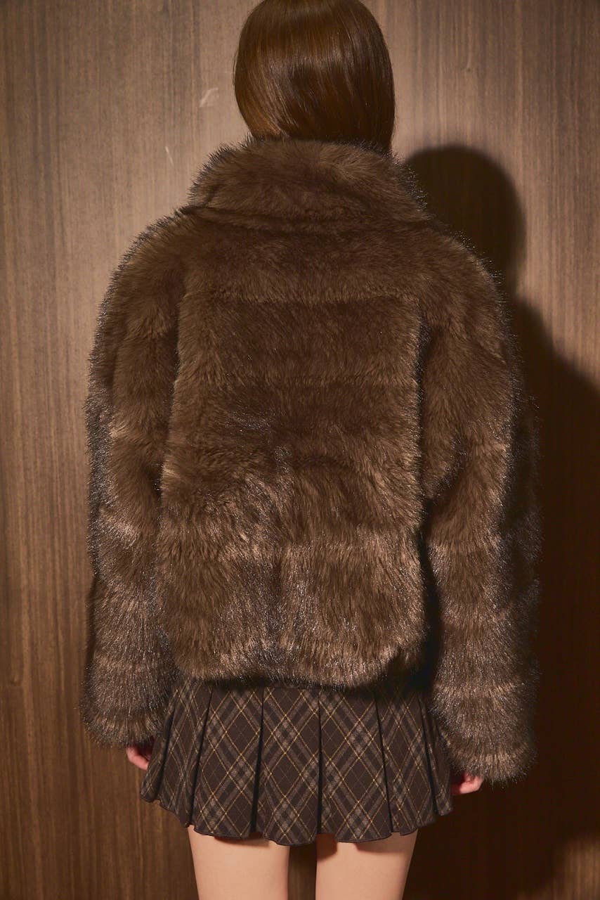 Brown Sugar Faux Fur Jacket