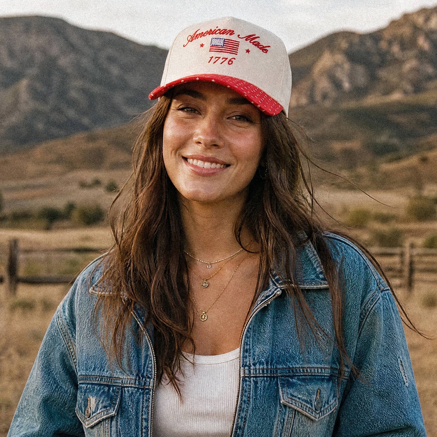 American Made Two Tone Trucker Hat