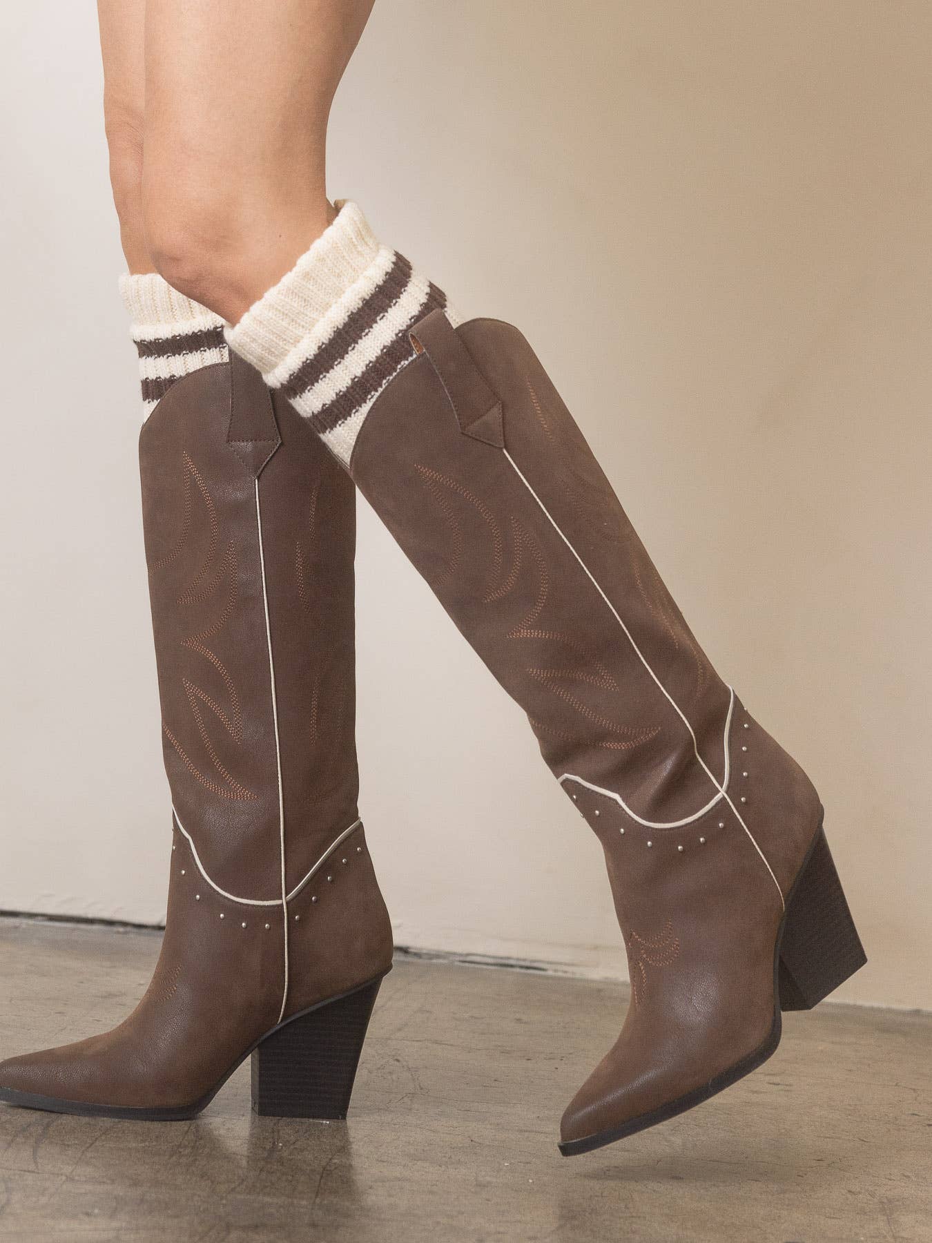 The Ashton Coffee Cowboy Boots