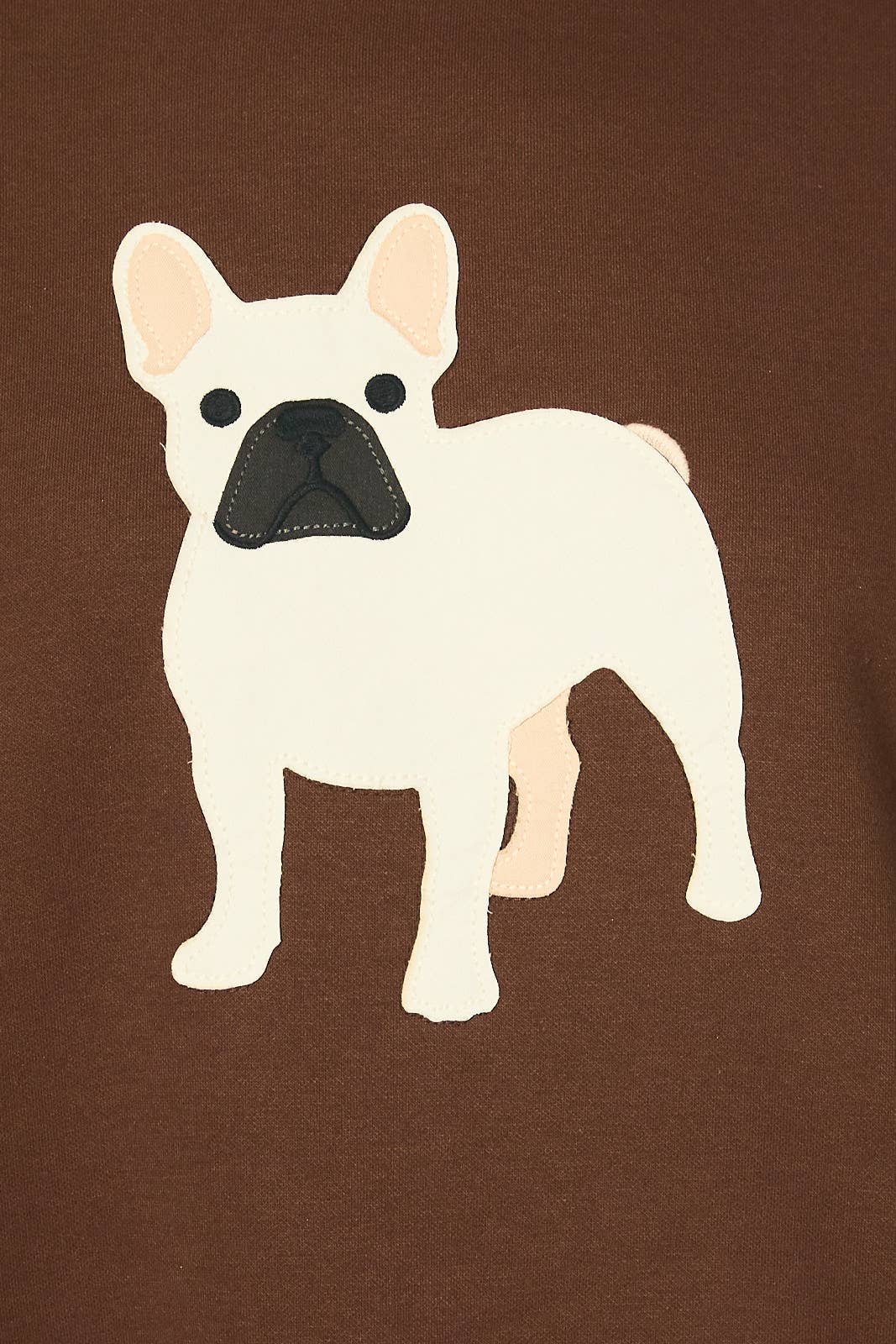 Frenchie Oversized Crew Neck Sweatshirt
