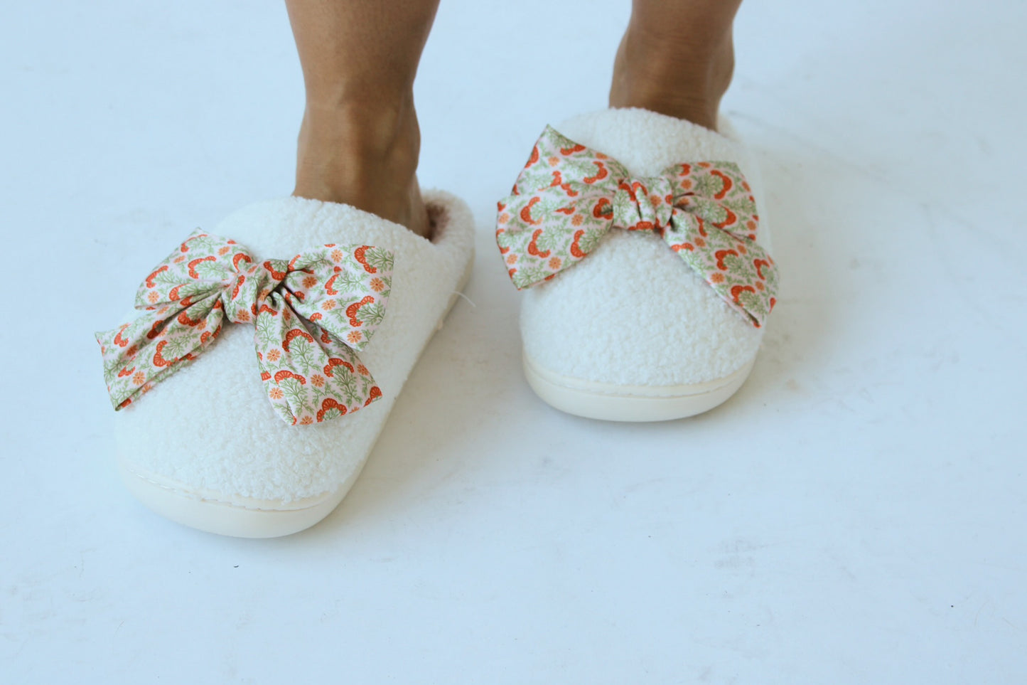 Fuzzy Slippers - Everbloom Dusty Rose