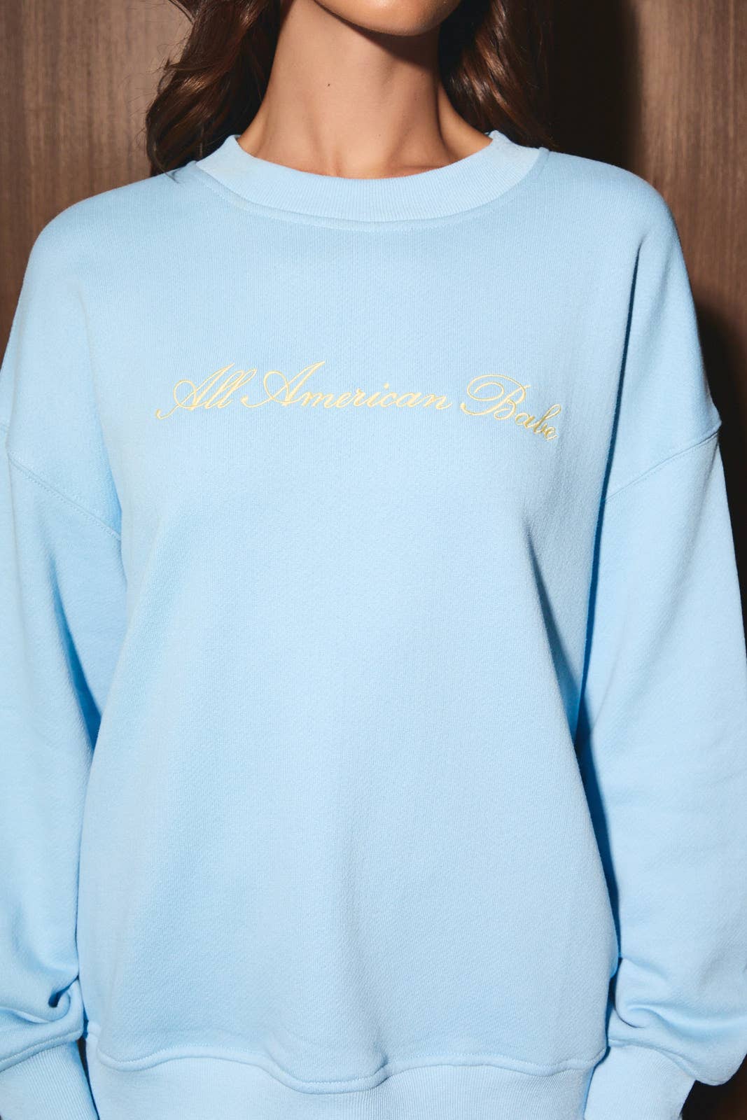 All American Babe Oversized Crewneck 🩵