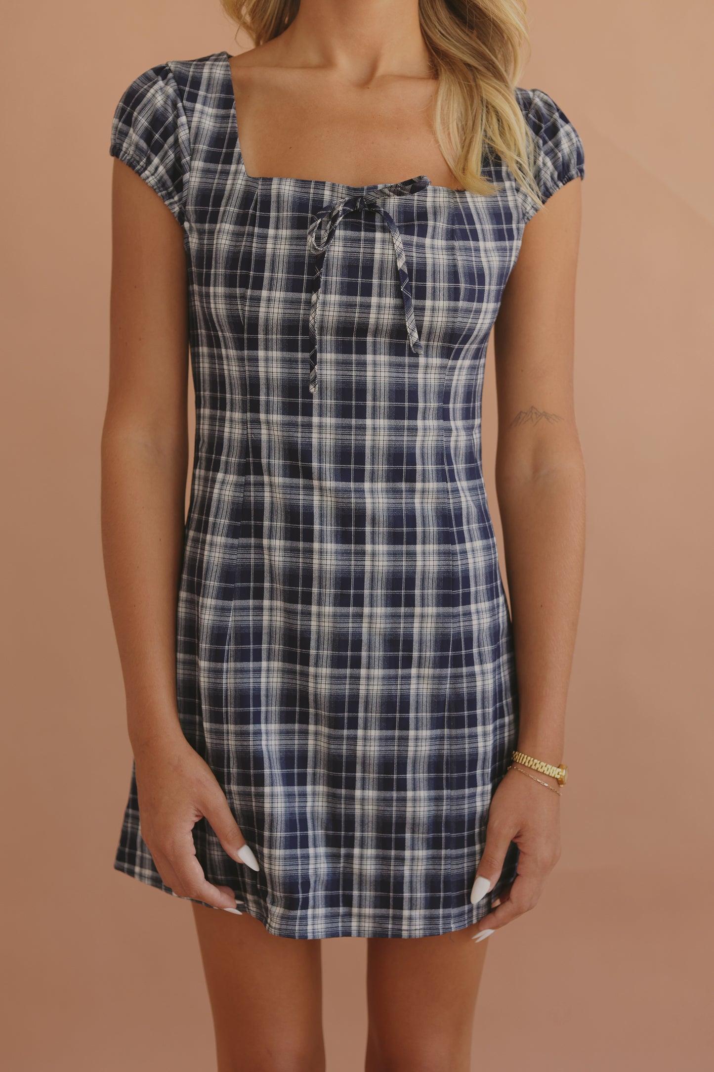 The Sutton Plaid Mini Dress