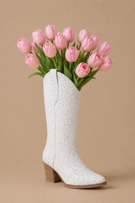 Luxe Pearl Western Boot