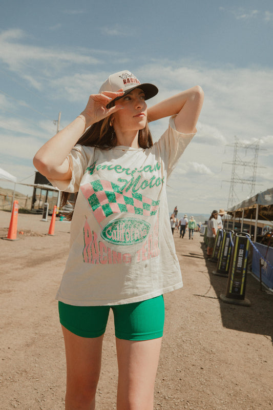 Racing Team Oversized Graphic Tee