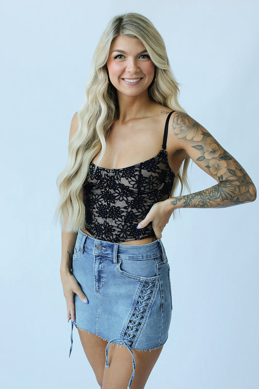 The Delilah Lace Corset Top