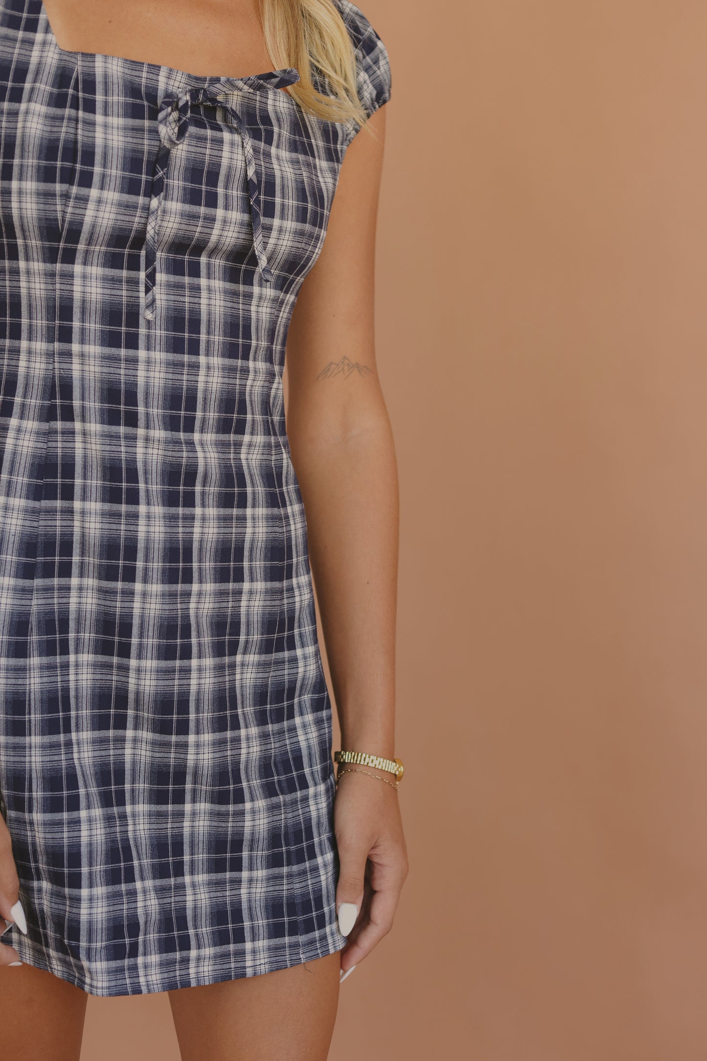 The Sutton Plaid Mini Dress