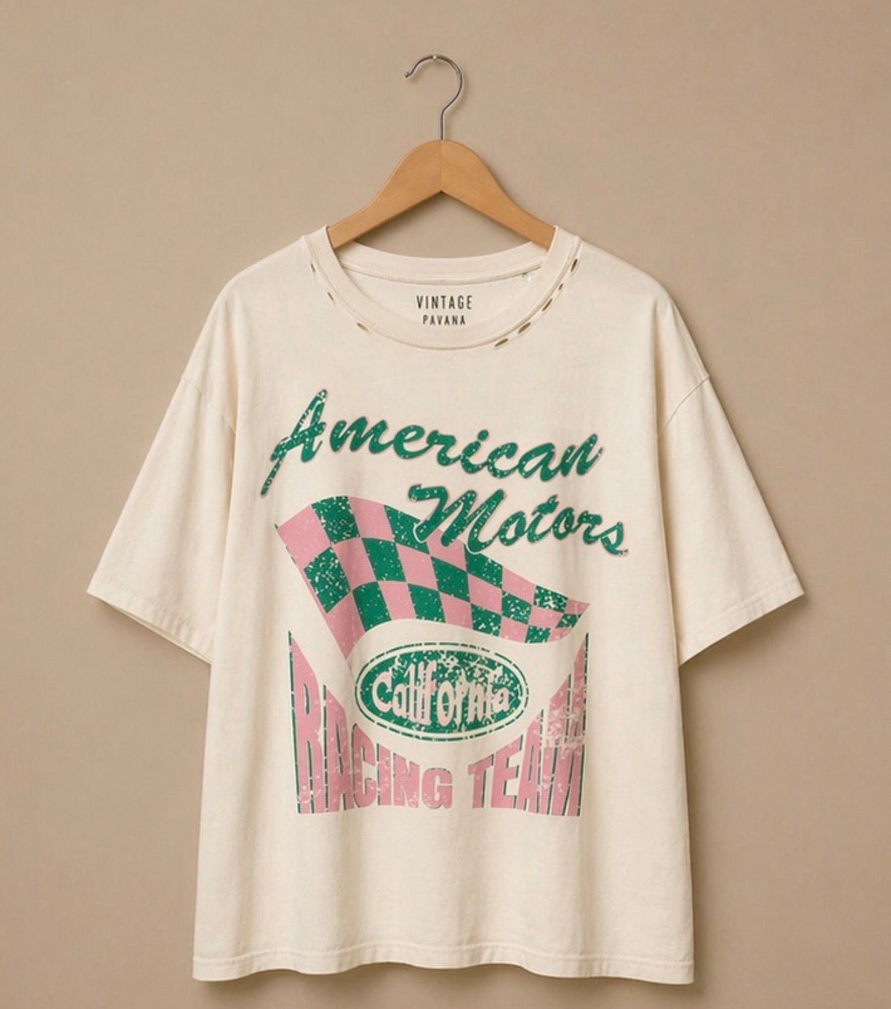 Racing Team Oversized Graphic Tee