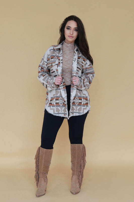 Aztec Western Shacket