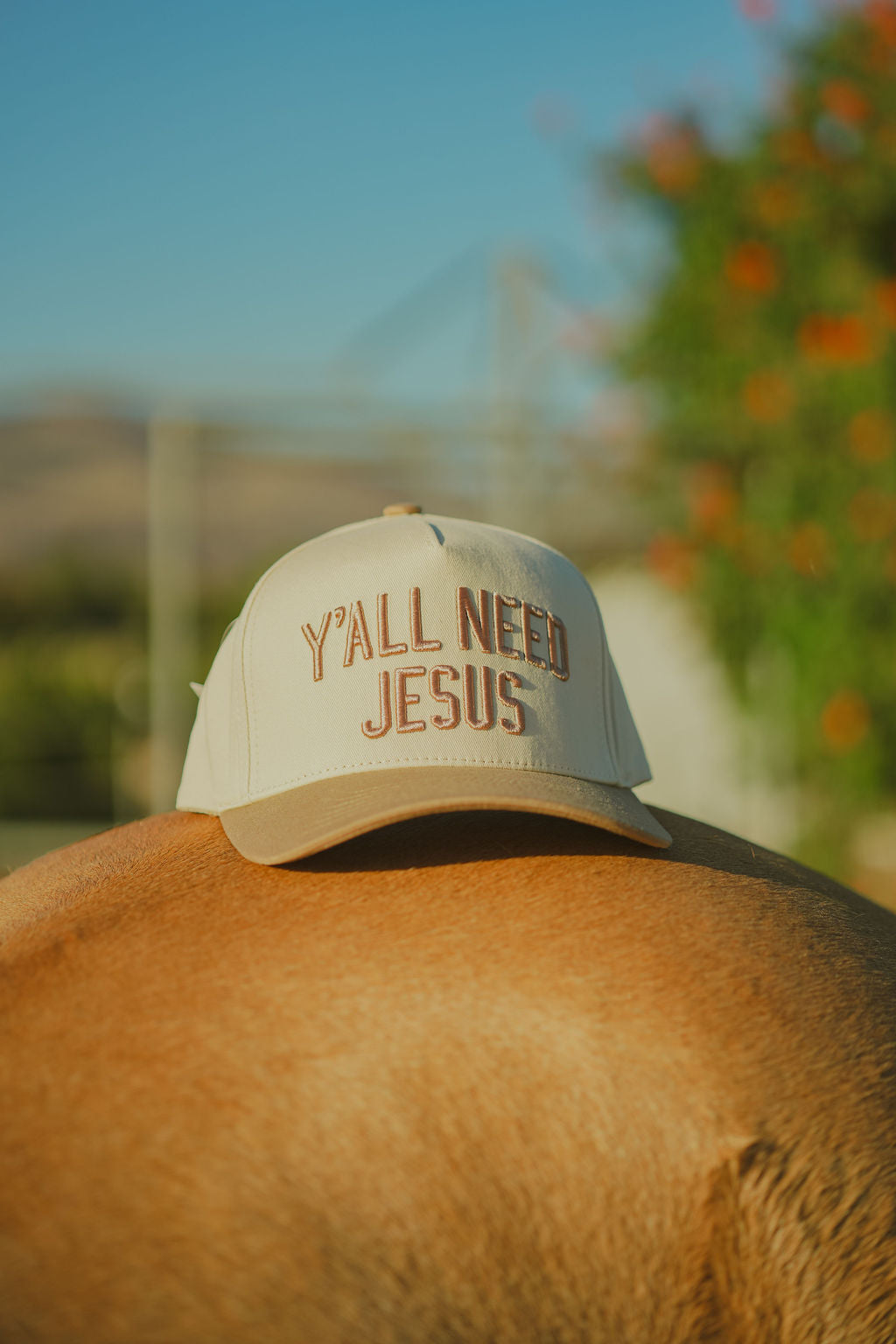 Y'ALL NEED JESUS Two Tone Trucker Hat