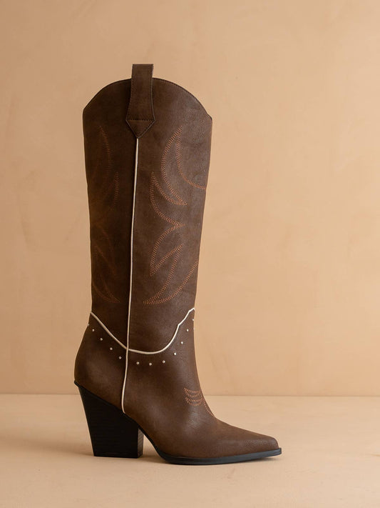 The Ashton Coffee Cowboy Boots