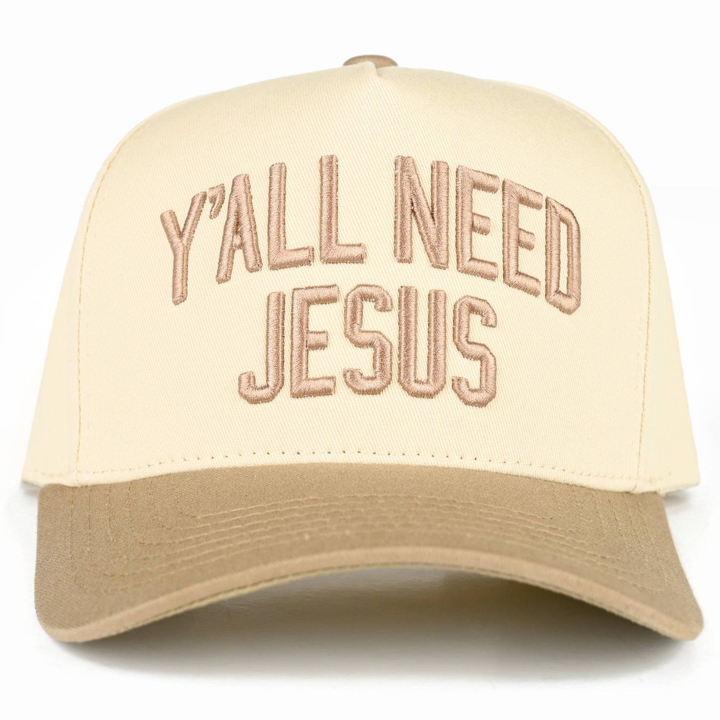 Y'ALL NEED JESUS Two Tone Trucker Hat