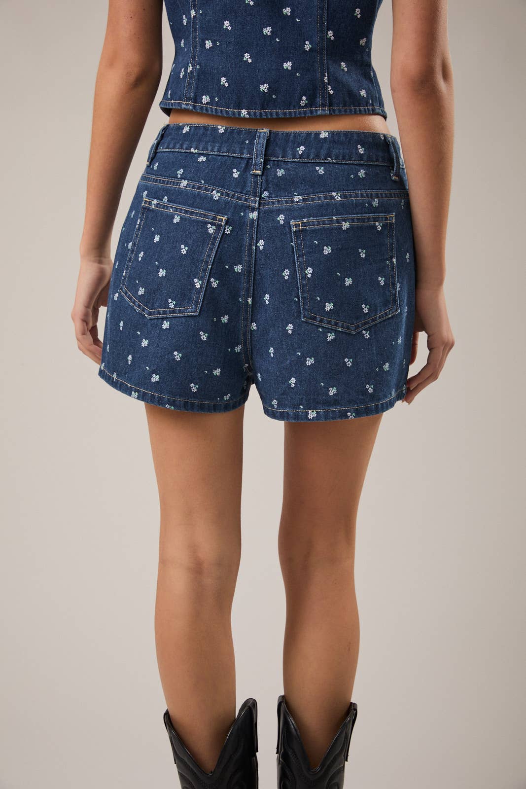 Sweet Daisy Denim Skort